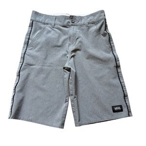 VANS Vanphibian Swim Board Shorts Boys 12 Gray Summer Beach